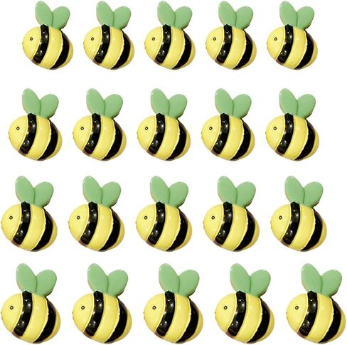 RANXIZY 50 PC Cute Bumble Bee Charm Decor Plastic Resin Craft Bees for DIY Projects and Decoration in Kuwait