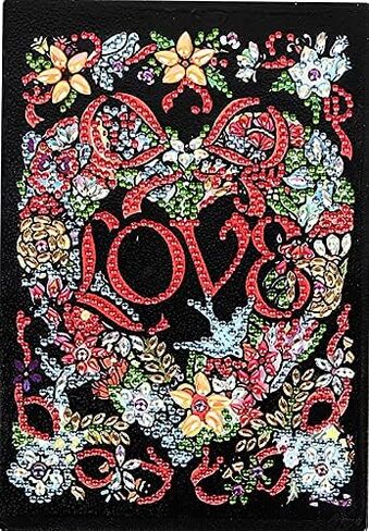5D Diamond Art Painting Kits Love Heart-Shape Garland Cover Leather DIY SPERISS PROSTERBOOK CROSS STITCH Diamond Art Book Book Gift 8.27x5.in in Saudi Arabia