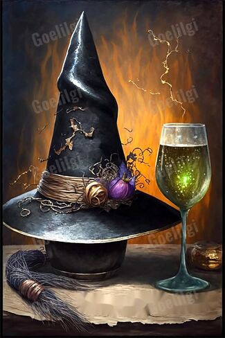 Witch's Kitchen Diamond Painting Kits Fall And Winter Gift For All Beginners,Round Diamonds Embroidery Painting Art On Canvas 5d Diamond Painting 8x12 In Taste Living Room Decor Store Club Decor in Saudi Arabia