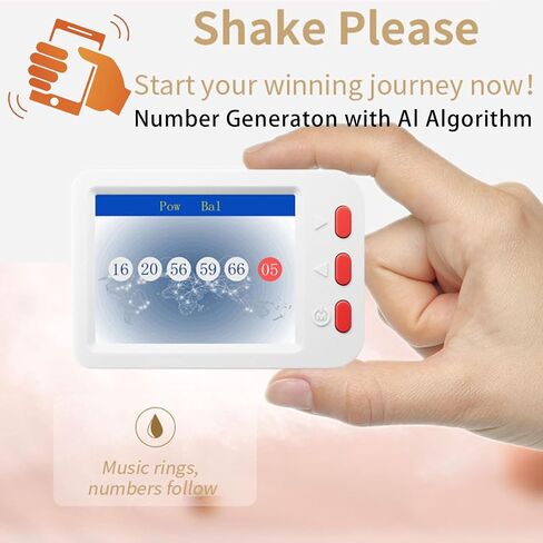 Automatic Lottery Ball Machine, USB Powered AI Lottery Number Picker, Lucky Number Generator Novelty Gifts for Christmas Fathers Day Mothers Day in Saudi Arabia