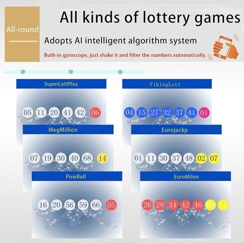 Automatic Lottery Ball Machine, USB Powered AI Lottery Number Picker, Lucky Number Generator Novelty Gifts for Christmas Fathers Day Mothers Day in Saudi Arabia