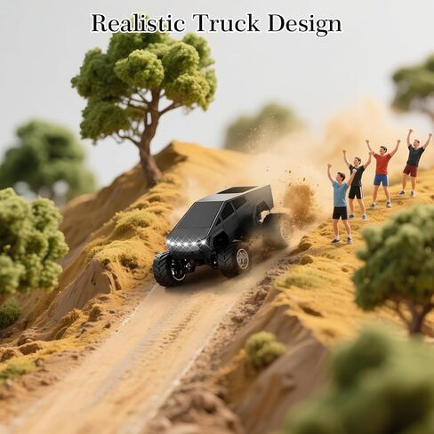 Mini Remote Control Cars RC Car Kids Toys 1:64 Scale Alloy Off Road RC Truck 2.4GHz التحكم عن بُعد ألعاب الشاحن in Kuwait