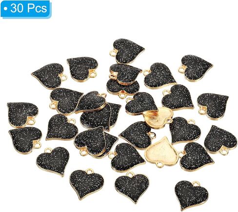 PATIKIL 30pcs Heart Charm Mini Lovely Heart Pendant Charm Bulk Resin Cute for Jewelry Making Bracelets Earrings Necklace in Saudi Arabia