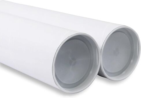 MagicWater Supply Mailing Tube 3 in x 18 in White - 4 Pack - for Shipping and Storage of Posters, Arts, Crafts, and Documents in Saudi Arabia