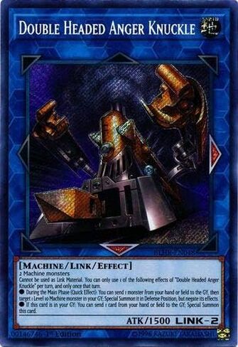 Yu-Gi-Oh! - Double Headed Anger Knuckle - BLHR-EN048 - Secret Rare - 1st Edition - Battles of Legend: Hero's Revenge in Saudi Arabia