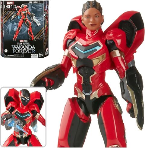 سلسلة Marvel Legends Series Black Panther Wakanda Forever Ironheart 6 بوصة MCU Action Toy ، 4+ سنوات ، 8 ملحقات in Saudi Arabia
