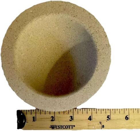 PRESIDENTGOLD Magnesia Cupel, White, Professional Tapered Design for Gold and Silver Refining, 4-3/8 Inch, Metal Assaying Tool in Saudi Arabia