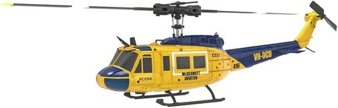 RC ERA C032 UH-1 Huey RC Helicopter ، 1:48 Scale بدون فرش من الهروب من 6 محاور Gyro 6ch التحكم العسكري المروحية العسكرية ثلاثية الأبعاد. in Kuwait