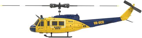 RC ERA C032 UH-1 Huey RC Helicopter ، 1:48 Scale بدون فرش من الهروب من 6 محاور Gyro 6ch التحكم العسكري المروحية العسكرية ثلاثية الأبعاد. in Kuwait