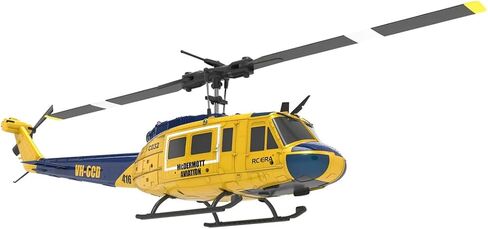 RC ERA C032 UH-1 Huey RC Helicopter ، 1:48 Scale بدون فرش من الهروب من 6 محاور Gyro 6ch التحكم العسكري المروحية العسكرية ثلاثية الأبعاد. in Kuwait