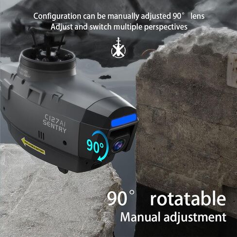 RC ERA C127AI RC Helicopter مع كاميرا 1080 بكسل ، 2.4 جيجا هرتز 4CH من أحادي الأفرار بدون فرش من لعبة الكشافة بدون طيار مع تحديد المواقع الديرو والبصرية ، طائرة عسكرية مع بطاريتين in Kuwait