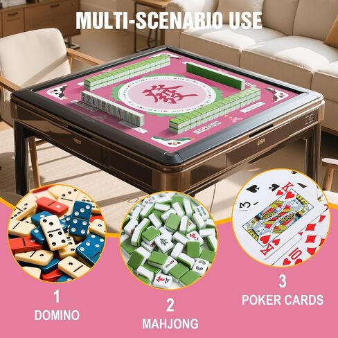 Mahjong Mat for Table ، حصيرة Mahjong Mahjong ذات 3 طبقات مع قواعد وحقيبة حمل ، 31.5'x31.5 '' Anti-Slip & Lovement Maming Mames for Mah Jongg ، Poker ، Card ، Dominoes ، Board & Tile Games (Blue) (Blue) (Blue) (Blue) in Saudi Arabia