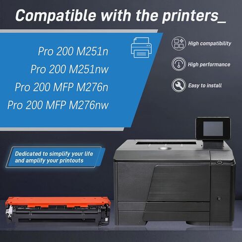 131A استبدال خرطوشة الحبر الأسود لطابعة HP 131A لـ Pro 200 M251N M251NW Pro 200 MFP M276N M276NW ، (2 Pack ، CF210A) in Kuwait