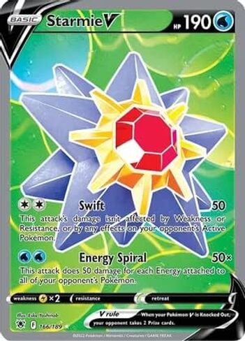 Starmie V - 166/189 - Art Full Ultra Rare - Sword & Shield - Astral Radiance in Saudi Arabia