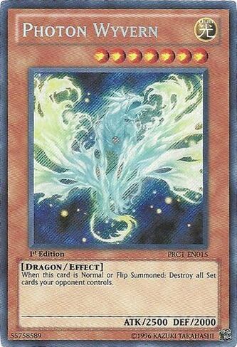 YU-GI-OH! - Photon Wyvern (PRC1-EN015) - 2012 Premium Tin - 1st Edition - Secret Rare in Saudi Arabia