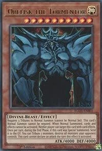 Obelisk The Tormentor - EGO1-EN001 - Ultra Rare - 1st Edition in Saudi Arabia