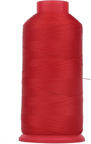 NYLON NYLON 66 خياطة الخياطة 210D/3 T70#69 1500 ياردة للأثاث القماشي تنجيد البضائع الجلدية أحذية جلدية السيارات في الهواء الطلق (4049 ، أحمر) in Kuwait