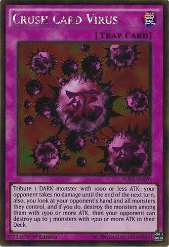 YU-GI-OH! - Crush Card Virus (PGL2-EN070) - Premium Gold: Return of The Bling - 1st Edition - Gold Rare in Saudi Arabia