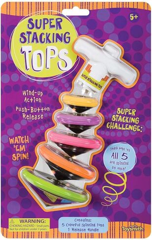 Toysmith Super Stacking Tops Kit, For Boys & Girls Ages 3+ in Saudi Arabia