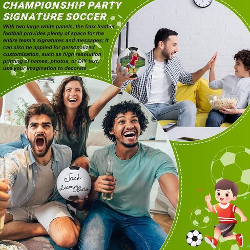 Jenaai 9 Pack Size 5 Deflated Soccer Ball Bulk Operation Christmas Blank Autograph Soccer Ball Child Gift Official Soccer Ball with Pump Needle for Signing Training Game Match Birthday Gift in Saudi Arabia