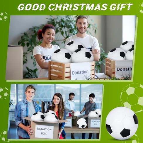 Jenaai 9 Pack Size 5 Deflated Soccer Ball Bulk Operation Christmas Blank Autograph Soccer Ball Child Gift Official Soccer Ball with Pump Needle for Signing Training Game Match Birthday Gift in Saudi Arabia