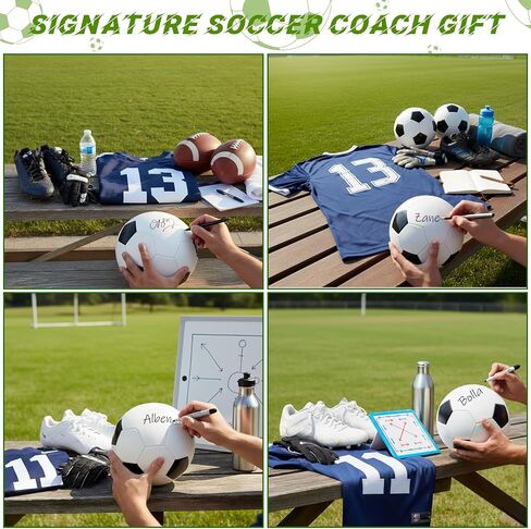 Jenaai 9 Pack Size 5 Deflated Soccer Ball Bulk Operation Christmas Blank Autograph Soccer Ball Child Gift Official Soccer Ball with Pump Needle for Signing Training Game Match Birthday Gift in Saudi Arabia