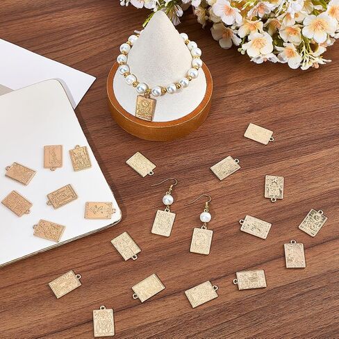 Sunnyclue 1 Box 40pcs Tarot Card Charms Tarot Charms Bulk Lucky Ouijas Halloween Gothic Pendants Sulk for Jewelry Making Actors in Saudi Arabia