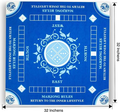 Mahjong Learning Mat, Anti-Slip Mahjong Mat, Noise Reduction Table Cover for Mahjong, Poker, Card, Board, and Tile Games (Pink A) in Saudi Arabia