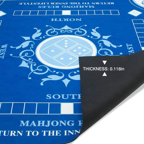 Mahjong Learning Mat, Anti-Slip Mahjong Mat, Noise Reduction Table Cover for Mahjong, Poker, Card, Board, and Tile Games (Pink A) in Saudi Arabia