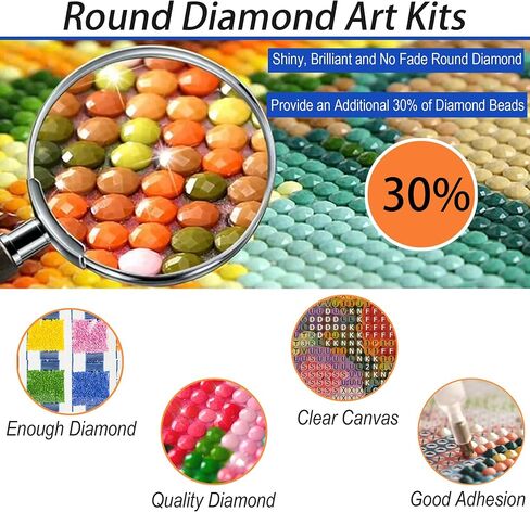Xmrcarry Cardinal Bird Diamond Art Painting Kits للبالغين شتاء 5D جولة كاملة من النقاط الماس المبكرة للمبتدئين ، فشورت فسيود فسيفس in Kuwait