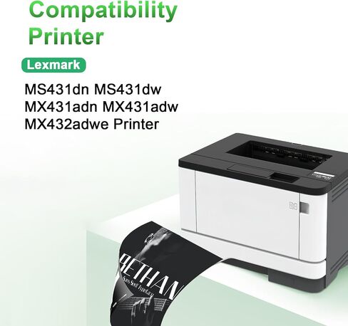55B1X00 Remanufactured Toner Cartridge Compatible for Lexmark MX431 Toner,for Lexmark MX432 MS431 MX431 MS431dw MS431dn MX431adn MX431adw MX432adwe Printer, 20K Pages in Saudi Arabia