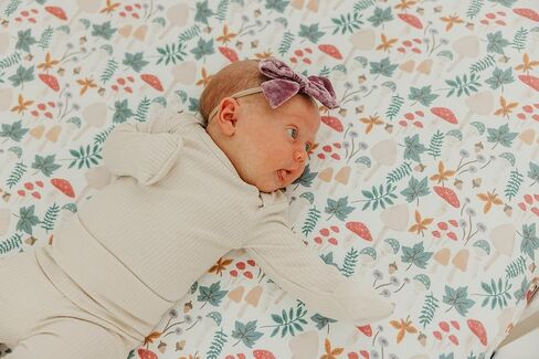 Premium Fitted Knit Crib Sheet/Toddler Sheet"Sandy" by Copper Pearl in Saudi Arabia