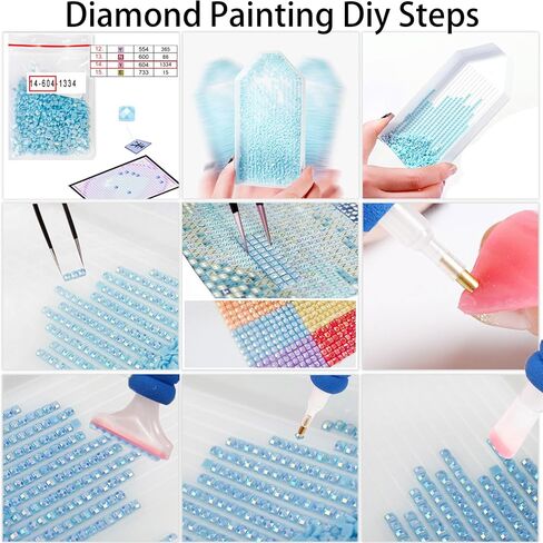 Huacan Diamond Painting Kits للبالغين 5D DIY منظر طبيعي كامل مربع AB الحفر القمر السماء الماس اللوحات مجموعة الفن للمنزل جدار ديكور الحجم 12 * 12 بوصة in Kuwait