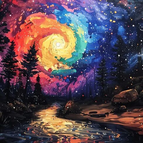 Huacan Diamond Painting Kits للبالغين 5D DIY منظر طبيعي كامل مربع AB الحفر القمر السماء الماس اللوحات مجموعة الفن للمنزل جدار ديكور الحجم 12 * 12 بوصة in Kuwait