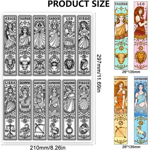 CHGCRAFT Flower Illustrations Style Clear Stamps Silicone Stamp Seal for DIY Scrapbooking and Card Making Paper Craft Decor 11.7 × 8.3 Inch in Saudi Arabia