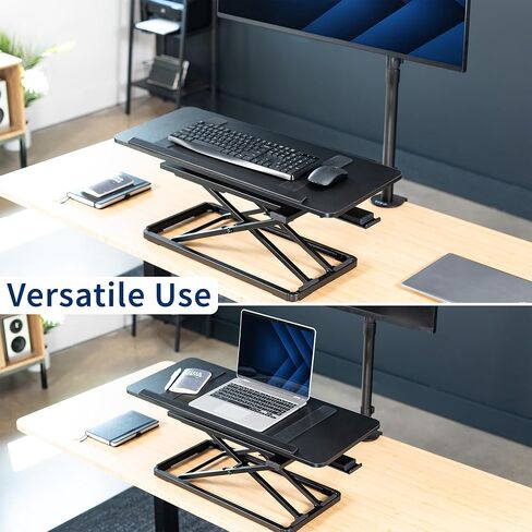 Vivo Single Single Top 30 Int-Tilting Right Right Beyboard و Riser Mouse ، مكتب كمبيوتر محمول قابل للتعديل ، لمحطات عمل Sit Sit Elrgonomic ، أسود ، TKR1 in Saudi Arabia