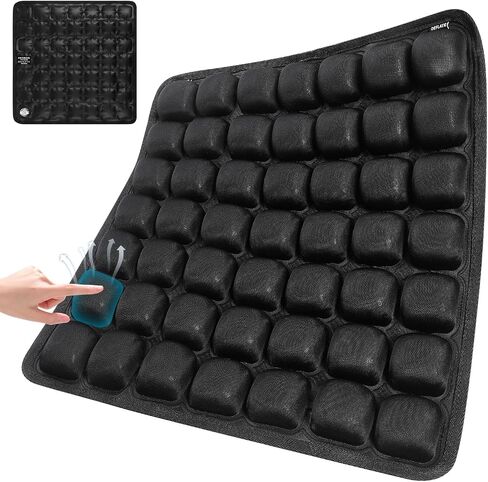 Sondur Travel Cushion, Inflatable seat Cushion, Suitable for Airplane Seats, Long-Distance Travel, Office wheelchairs and Other Portable seat Cushions (Black) in Saudi Arabia