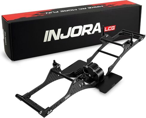 INJORA LCG Carbon Fiber Chassis Kit with Center Transmission for 1/10 RC Crawlers Upgrade(INC-10C) in Saudi Arabia