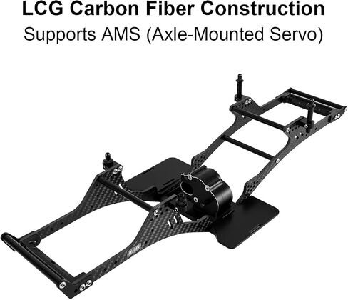INJORA LCG Carbon Fiber Chassis Kit with Center Transmission for 1/10 RC Crawlers Upgrade(INC-10C) in Saudi Arabia