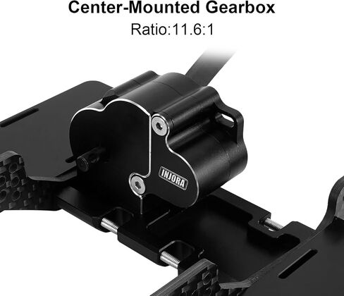 INJORA LCG Carbon Fiber Chassis Kit with Center Transmission for 1/10 RC Crawlers Upgrade(INC-10C) in Saudi Arabia