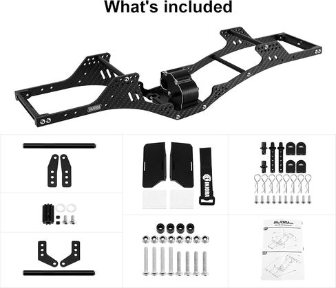 INJORA LCG Carbon Fiber Chassis Kit with Center Transmission for 1/10 RC Crawlers Upgrade(INC-10C) in Saudi Arabia