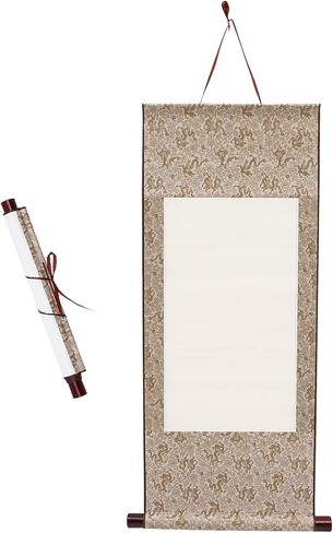 ورق الأرز منقوشة المناديل الورقية الفارغة المعلقة التمرير ورق الأرز الصينية شوان ورقة الفن مخطوطات الحائط لSumie Calligraphyor الخط 2PCS ورقة الأرز لفات ورق الأرز الفن in Kuwait