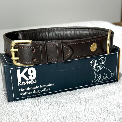K9 Heavy Dicked Handmade Heline Card Dog Twlar 100 ٪ من أجهزة النحاس ، للكلاب الصغيرة والمتوسطة والكبيرة و XL. يشمل جلود التفاح Airtag Cog Confction جيب. (كبير) in Saudi Arabia