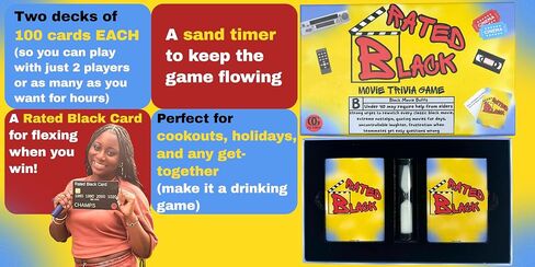 OG Vibes تصنيف لعبة Trivia Trivia Game للبالغين - لعبة Black Culture Game Fun - جميع الأفلام الأمريكية الأفريقية - من أفلام هود إلى كلاسيكيات حضرية - هدية رائعة لآلاف الألفية والفلام الأفلام in Saudi Arabia