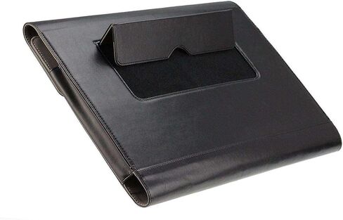 Black Leather Folio Case - Compatible with HP Spectre x360 16-aa0177ng 16" Laptop in Saudi Arabia