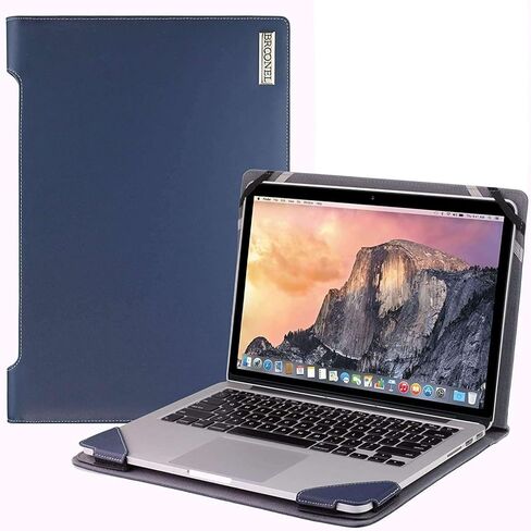 Profile Series - Blue Leather Laptop Case - Compatible with HP Elite Dragonfly G2 13.3" FHD Touchscreen Convertible Laptop in Saudi Arabia