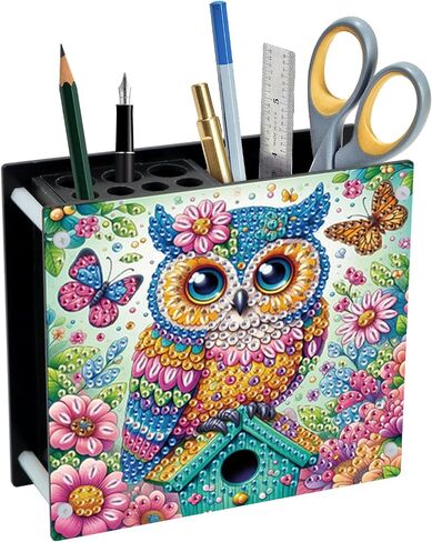 طقم الطلاء DIY Diamond ， Vase Shape Shape Diamond Paint Pen Ben ، Acrylic Daily Office Desktop Decoration Storage Item in Kuwait