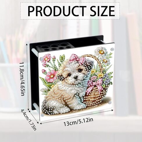 طقم الطلاء DIY Diamond ， Vase Shape Shape Diamond Paint Pen Ben ، Acrylic Daily Office Desktop Decoration Storage Item in Kuwait