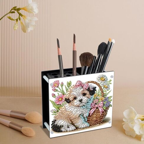 طقم الطلاء DIY Diamond ， Vase Shape Shape Diamond Paint Pen Ben ، Acrylic Daily Office Desktop Decoration Storage Item in Kuwait