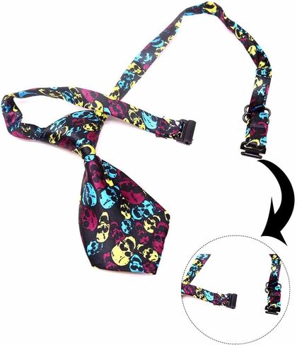 علاقات الكلاب لعيد الهالوين ، 10 أجهزة مركبة لربطات العنق الكلب للحيوانات الأليفة للهيكل العظمي جمجمة أليف رقبة جرو روابط القطط الإكسسوارات لقضاء عيد الميلاد عيد ميلاد عيد الميلاد (لون عشوائي) in Kuwait